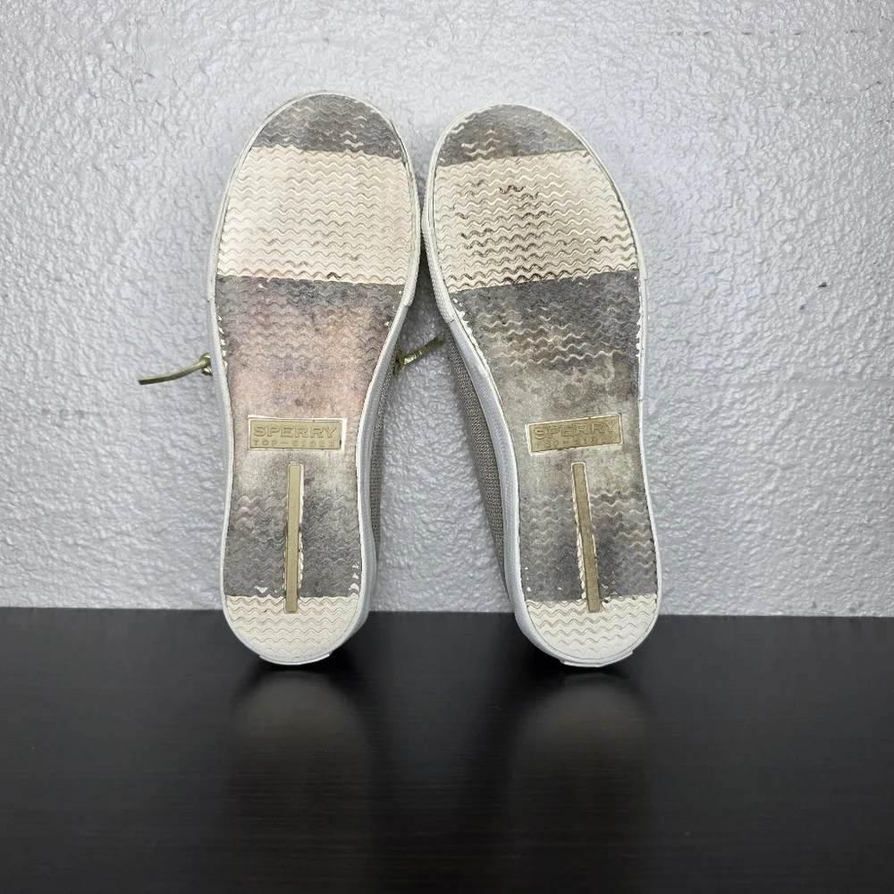 Sperry Top-Sider Big Girl's Seacoast Fashion Boat Gold Shoe Size 5M YG54361